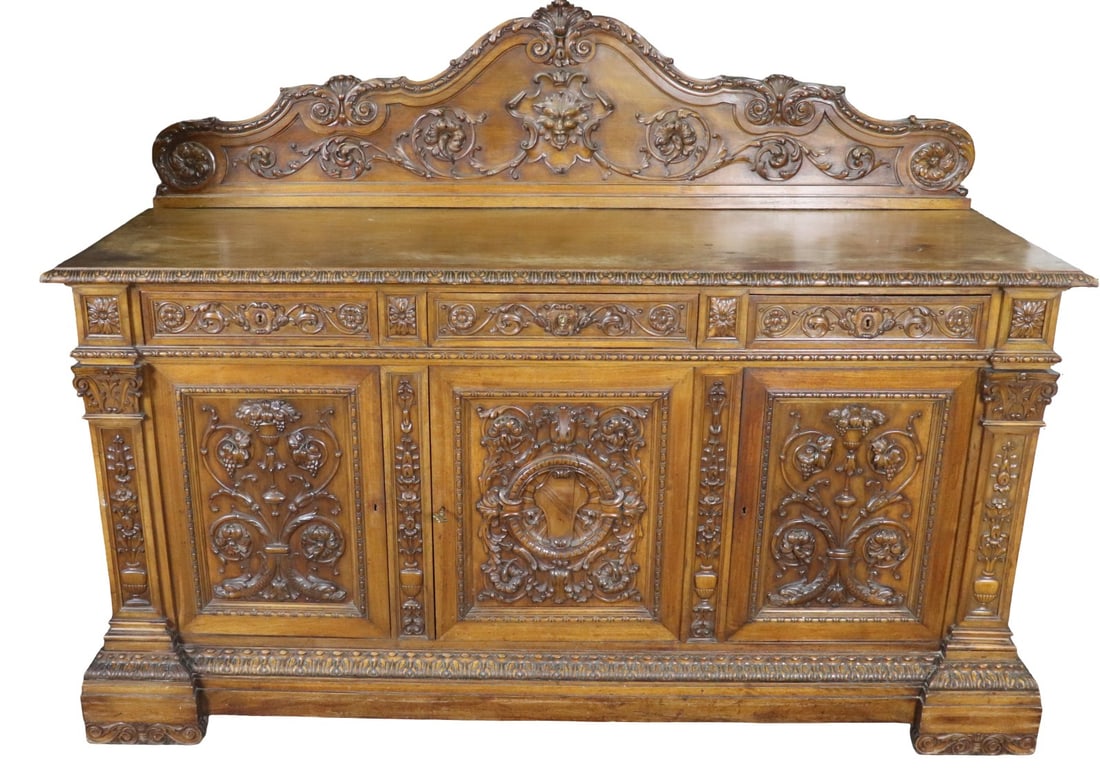 FIGURAL CARVED SERVER MANNER R J HORNER (1 of 16)