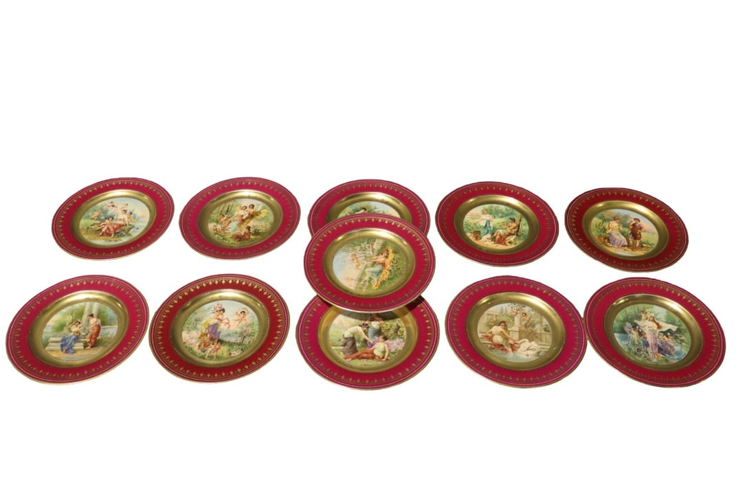 11 ROYAL VIENNA STYLE PORCELAIN CABINET PLATES (1 of 19)
