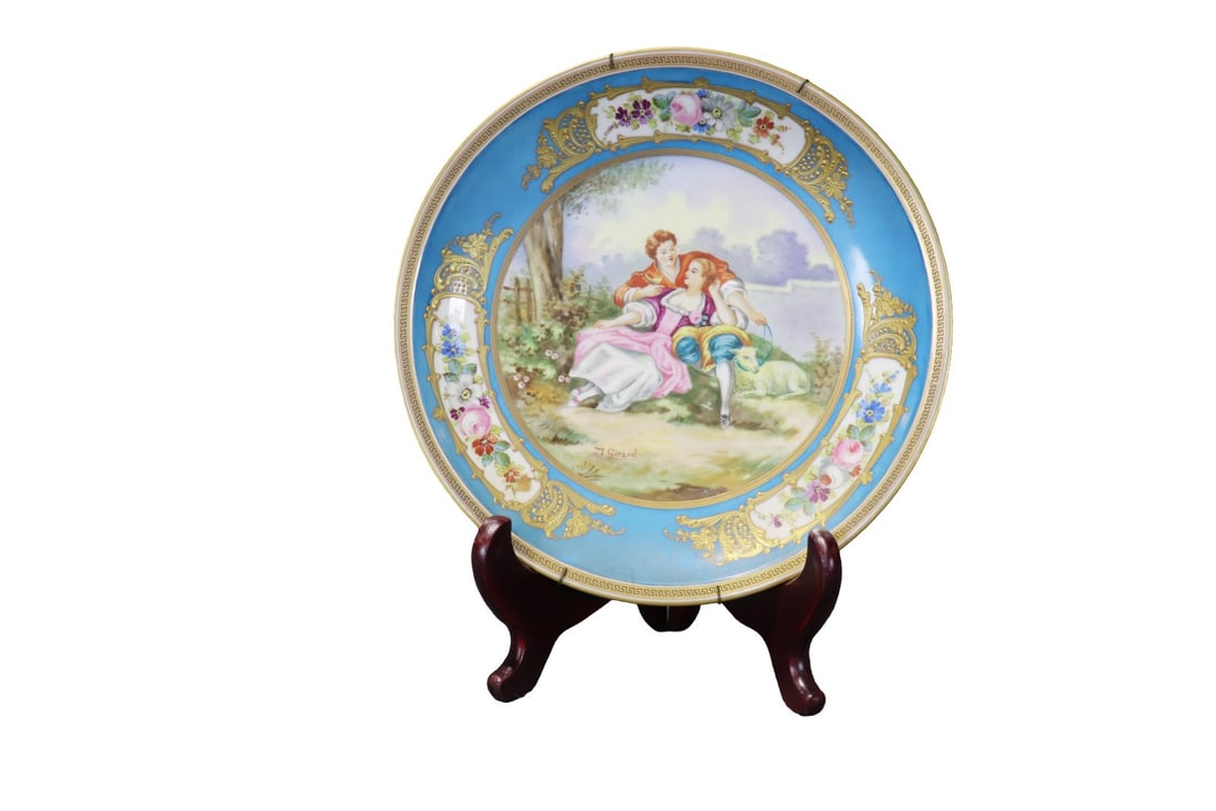 SEVRES PORCELAIN CABINET PLATE (1 of 8)