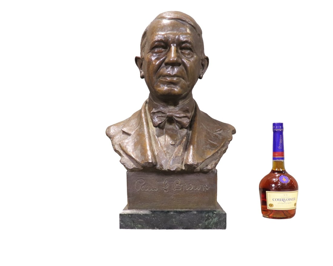 HAFNER BRONZE BUST OF MAN (1 of 10)