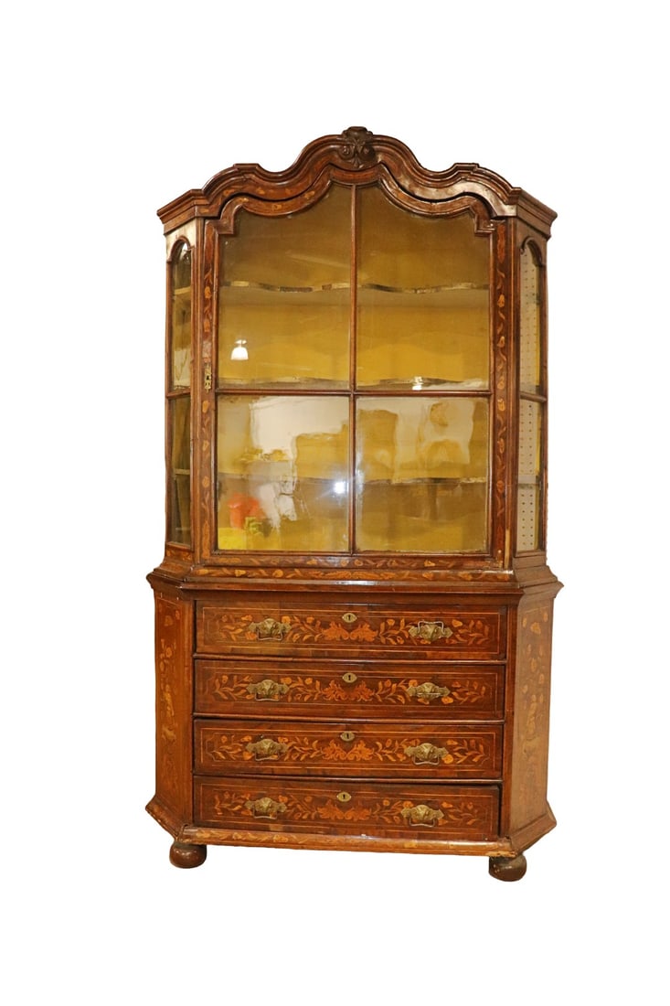 ANTIQUE DUTCH 2 PIECE CABINET (1 of 14)