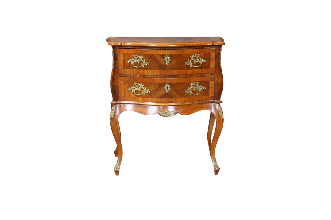 LOUIS XV STYLE 2 DRAWER MINI COMMODE (1 of 11)