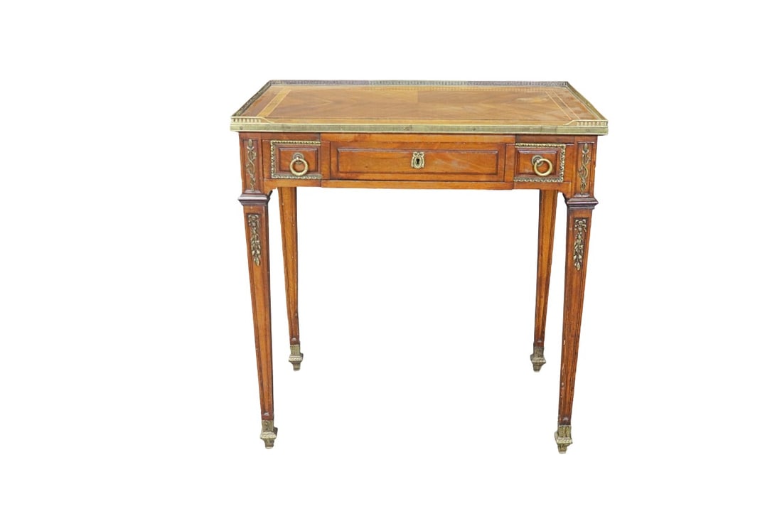 LOUIS XVI STYLE INLAID TABLE (1 of 8)
