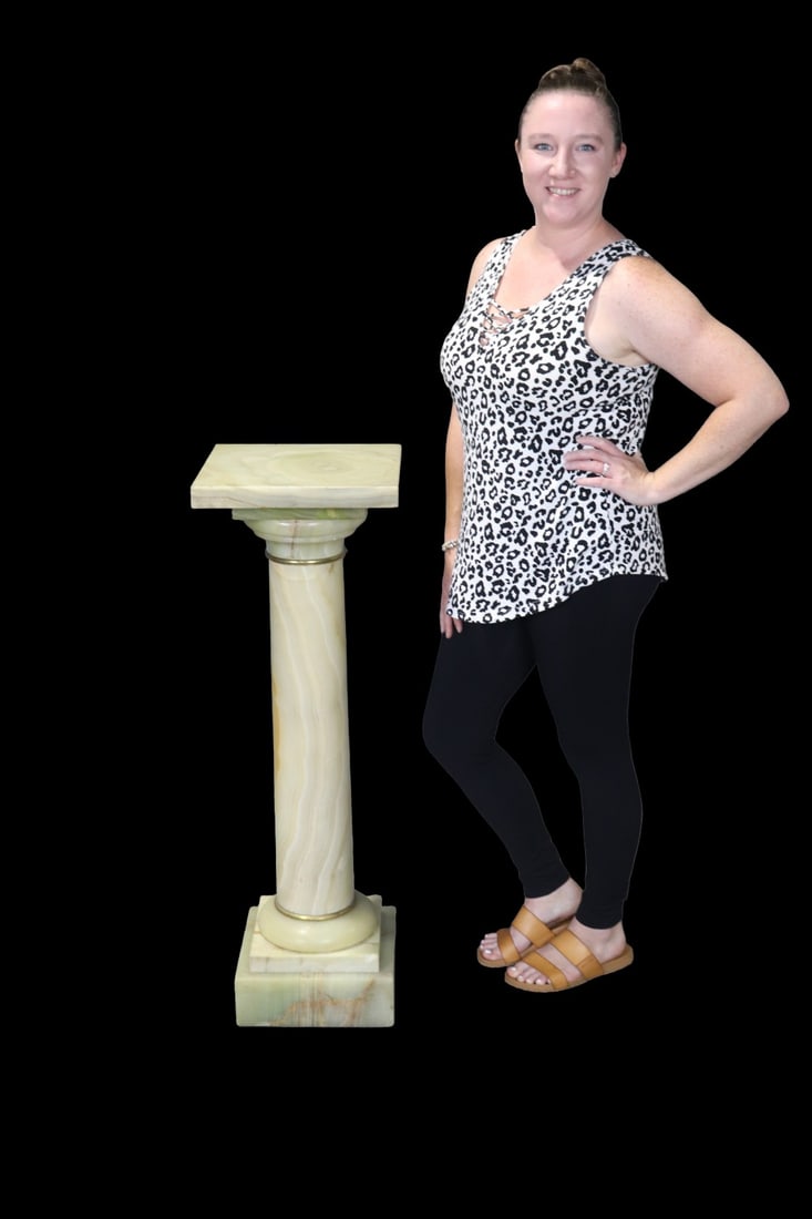 ONYX & BRONZE PEDESTAL (1 of 10)