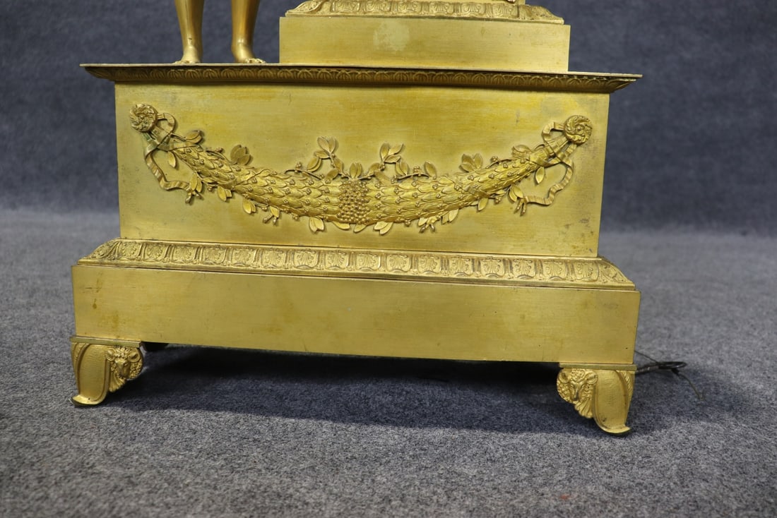 BRONZE FIGURAL EMPIRE CLOCK - 6