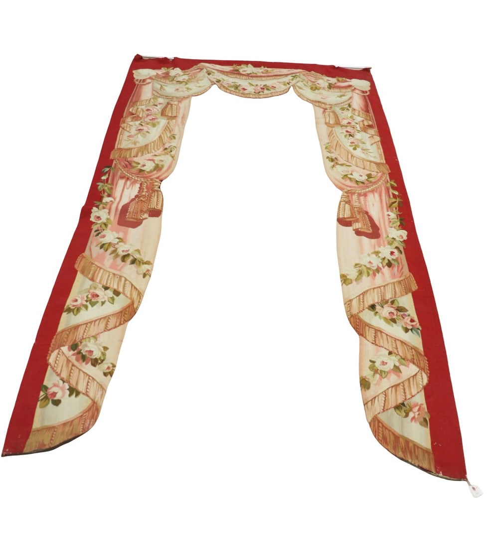 OVER DOOR TAPESTRY: Tapestry. 111 5/8" h x 58 3/8" w.