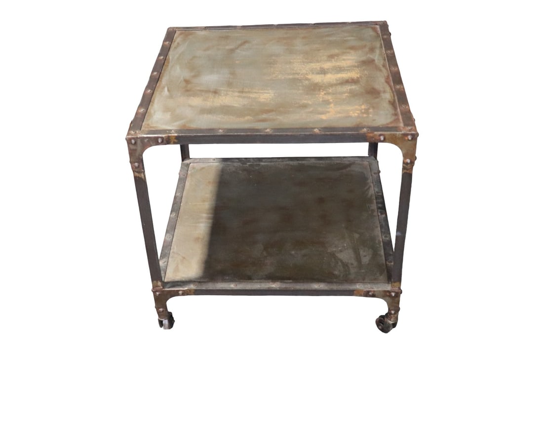 INDUSTRIAL STYLE 2 TIER TABLE (1 of 7)