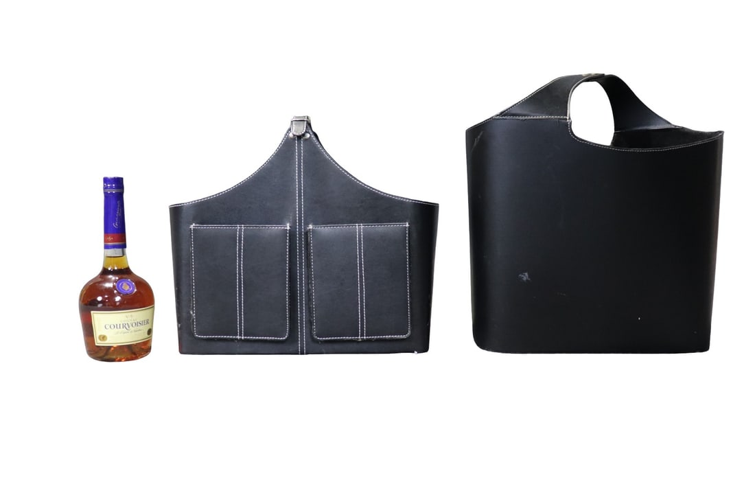 FAUX LEATHER STORAGE BASKET & FAUX LEATHR GIFT BASKET (1 of 12)