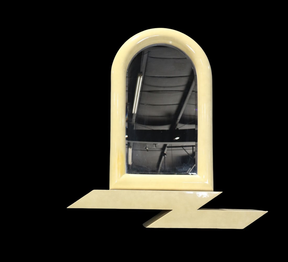 KARL SPRINGER STYLE HANGING CONSOLE & MIRROR