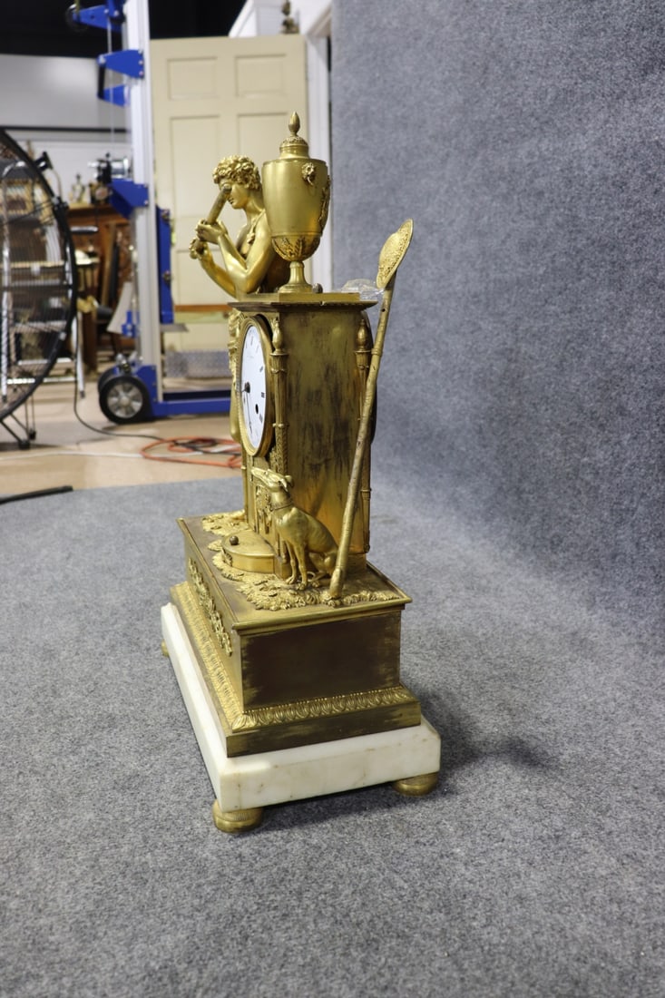 BRONZE EMPIRE FRENCH CLOCK - 10