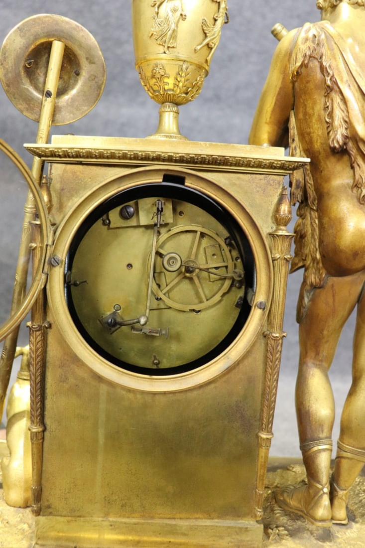 BRONZE EMPIRE FRENCH CLOCK - 11