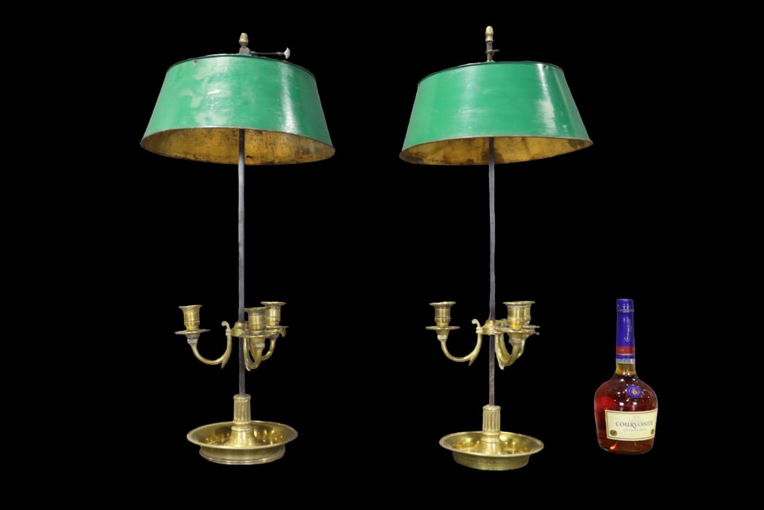 PAIR OFFICE STUDENT LAMPS (1 of 9)