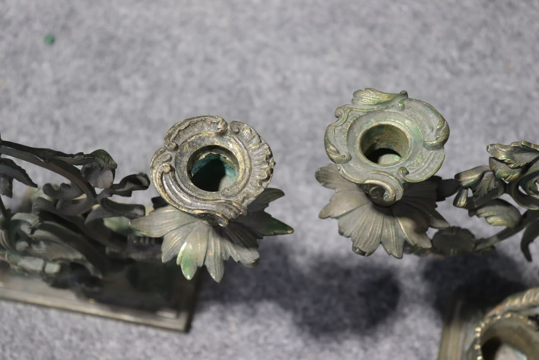 PAIR FIGURAL 3 LIGHT CANDELABRAS - 10