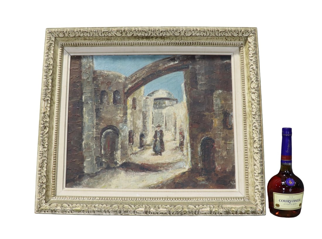 OIL ON CANVAS RELIGIOUS MAN IN HAT (1 of 9)
