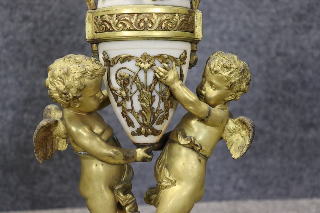 PAIR 5 LIGHT FIGURAL CANDELABARS - 3