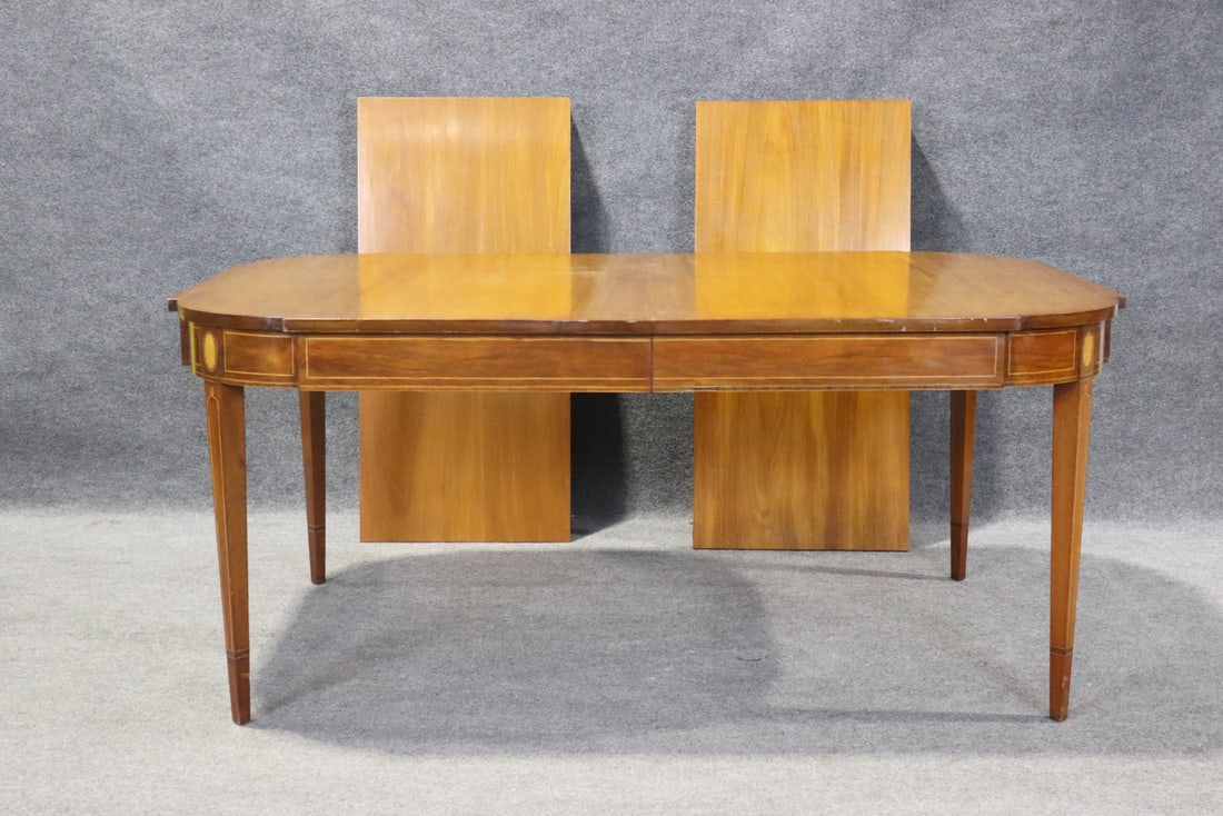 FRENCH REGENCY WALNUT DINING TABLE - 2