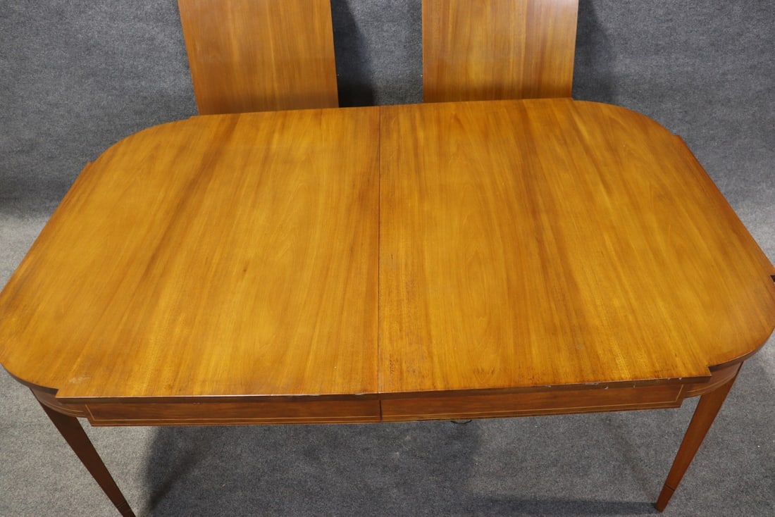 FRENCH REGENCY WALNUT DINING TABLE - 4