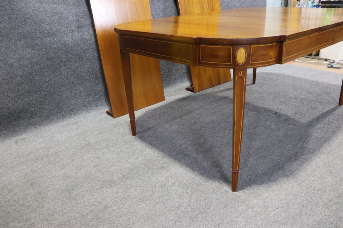 FRENCH REGENCY WALNUT DINING TABLE - 9
