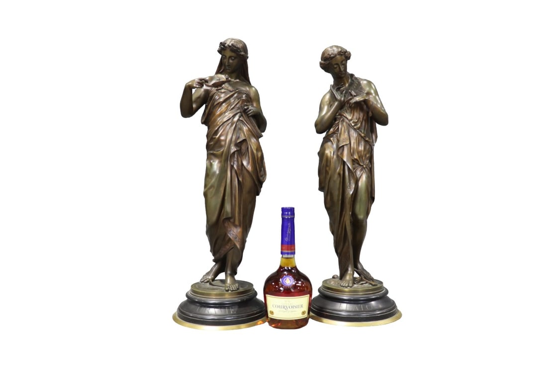 2 PICAULT BRONZE SCULPTURES (1 of 16)