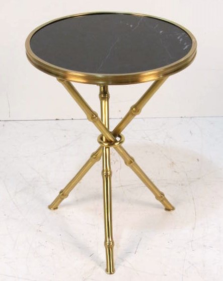 JONATHAN CHARLES FRENCH STYLE BRONZE GUERIDON: Very good condition. 22 1/2"h. x 17"diam.