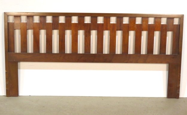 MID CENTURY MODERN DESIGN HEADBOARD: Very good condition. 38"h. x 78 1/2"w.