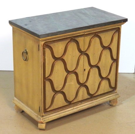 DOROTHY DRAPER HERITAGE SLATE TOP BAR CABINET