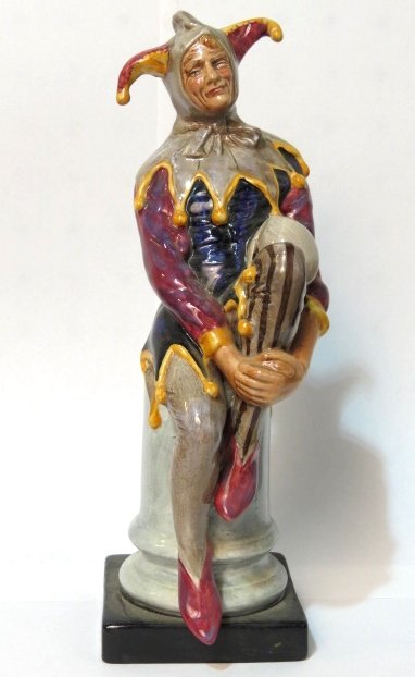 ROYAL DOULTON "THE JESTER" HN2016: Signed Michael Doulton. Very good condition. 10 1/2"h.