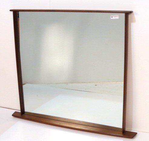 GEORGE NAKASHIMA WIDDICOMB WALNUT ORIGINS MIRROR: Walnut. Very good condition. 44" x 50 3/4".