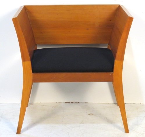 JAN ROSOL MODERN DESIGN BIRCH ARMCHAIR: Birch plywood. 33 1/2"h. x 31 3/4"w. x 21 1/2"d.