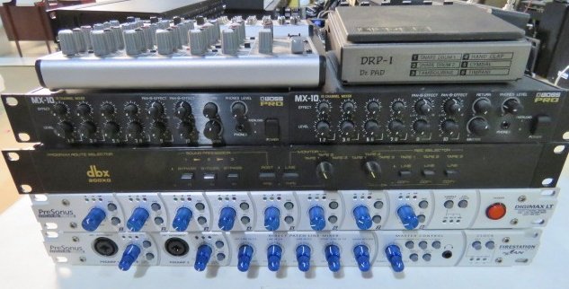 AUDIO & STUDIO EQUIPMENT BEHRINGER PRESONUS DBX BOSS: You are bidding on the 6 items in the photograph. Part of a collection from the estate of a local musician with a home music studio. Please read condition below.