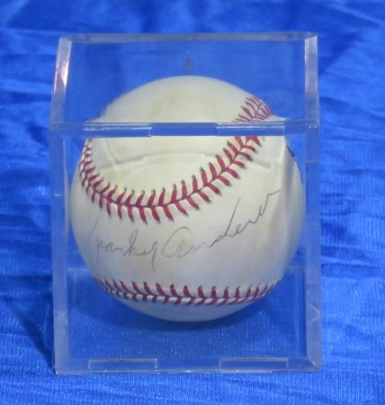 SPARKY ANDERSON PHILLIES AUTOGRAPHED BASEBALL: No COA.