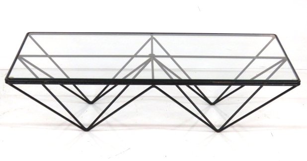 ALANDRA IRON COFFEE TABLE Attributed PAOLO PIVA : Lot 0024 ALANDRA IRON COFFEE TABLE attributed PAOLO PIVA - ALANDRA IRON COFFEE TABLE Attributed PAOLO PIVA : Lot 0024