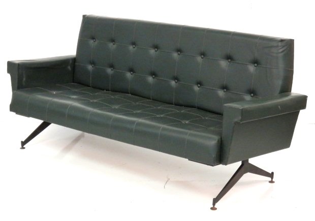 ITALIAN MODERN IRON LEG SOFA (1 of 3)