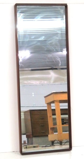 MID CENTURY MODERN 40" X 18" WALNUT MIRROR (1 of 3)