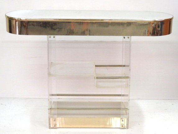 LUCITE MIRROR TOP BAR (1 of 4)