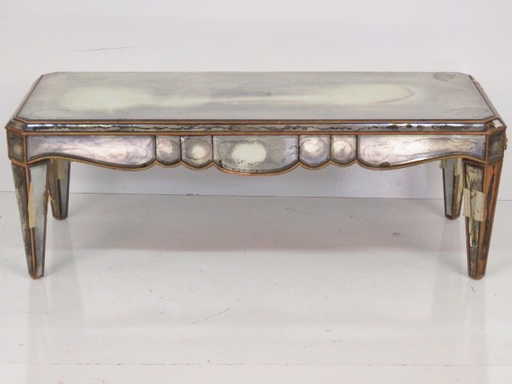 Distress Mirrored Coffee Table