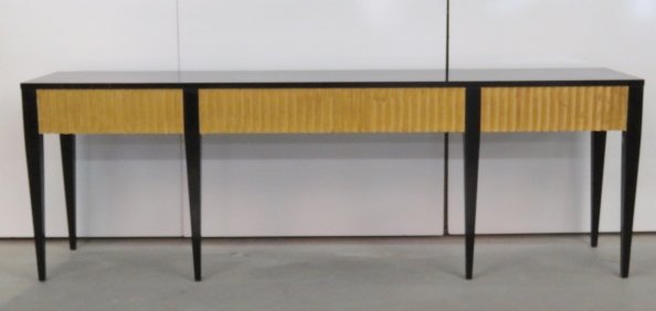 MODERN DESIGN GILT & EBONIZED CONSOLE (1 of 7)