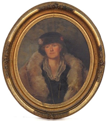 JESSE WILLCOX SMITH PORTRAIT PAINTING of MRS. TROTTER (1 of 6)