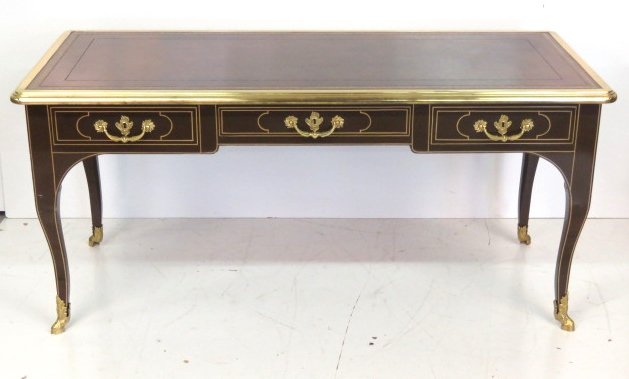 BAKER COLLECTORS EDITION LEATHERTOP BUREAUPLAT (1 of 6)