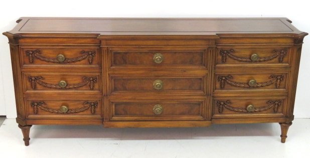 KARGES CUSTOM WALNUT TRIPLE DRESSER (1 of 4)