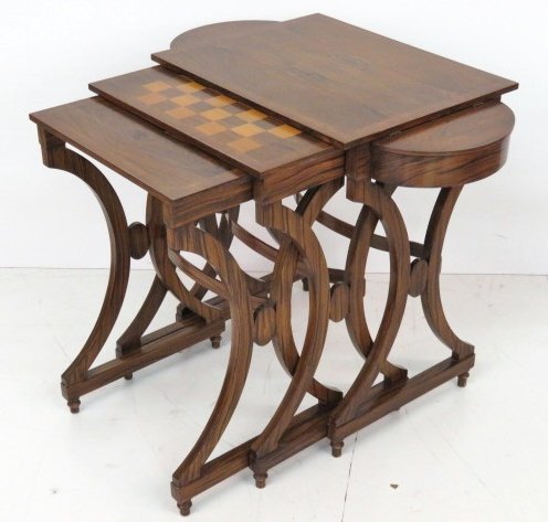 KARGES ROSEWOOD NESTING TABLES (1 of 4)