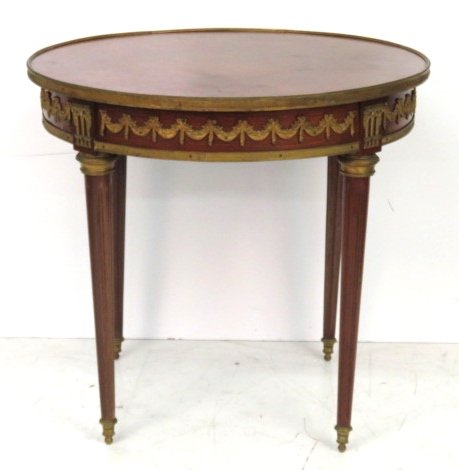 ANTIQUE FRENCH LOUIS XVI STYLE PARQUETRY CENTER TABLE (1 of 7)