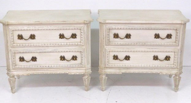 Pair AUFFRAY & Co. CUSTOM COUNTRY FRENCH COMMODES (1 of 4)