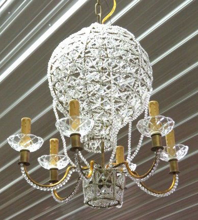 BEADED CRYSTAL HOT AIR BALLOON CHANDELIER (1 of 4)