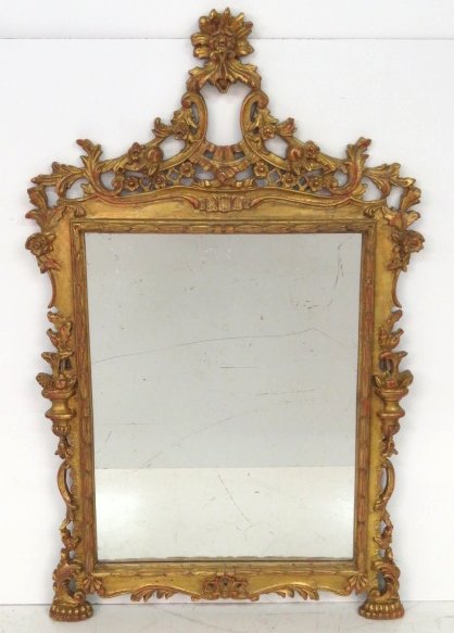 GEORGIAN STYLE GILT 50" X 31" HANGING MIRROR (1 of 5)