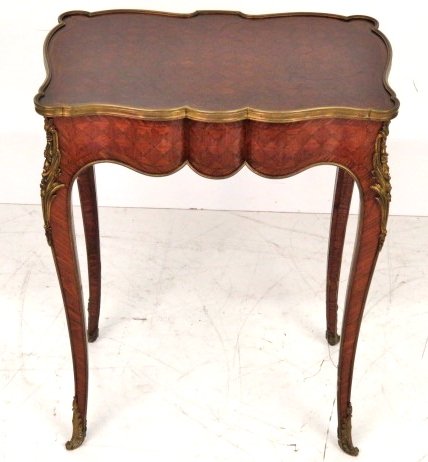 EDWARDS & ROBERTS BRONZE MOUNTED PARQUETRY TABLE (1 of 9)