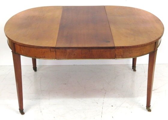 19th c. DIRECTOIRE STYLE MAHOGANY DINING TABLE (1 of 8)