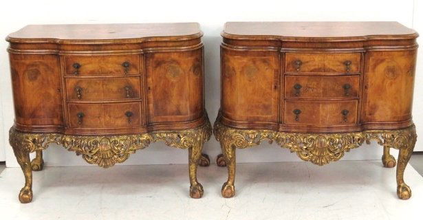 Pair ANTIQUE CUSTOM GEORGIAN STYLE SERVERS (1 of 9)