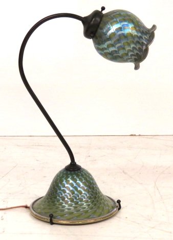 CARL RADKE ART GLASS PHOENIX STUDIOS LAMP (1 of 4)