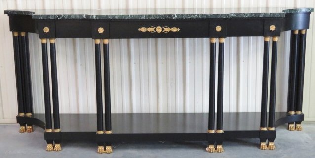 NEOCLASSICAL STYLE BRONZE MOUNTED MARBLETOP CONSOLE (1 of 6)